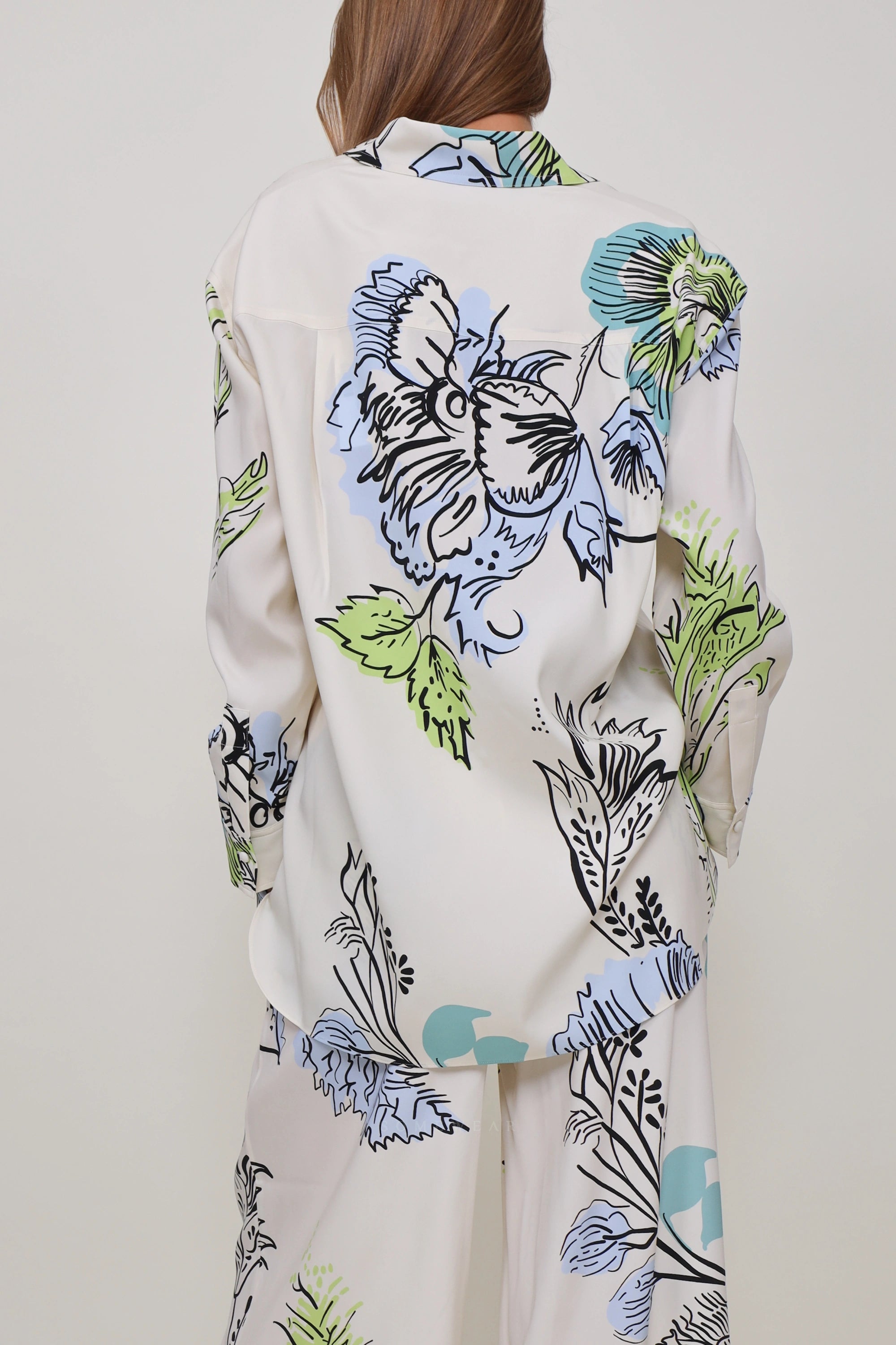 Heart Blouse SAP Green Multi