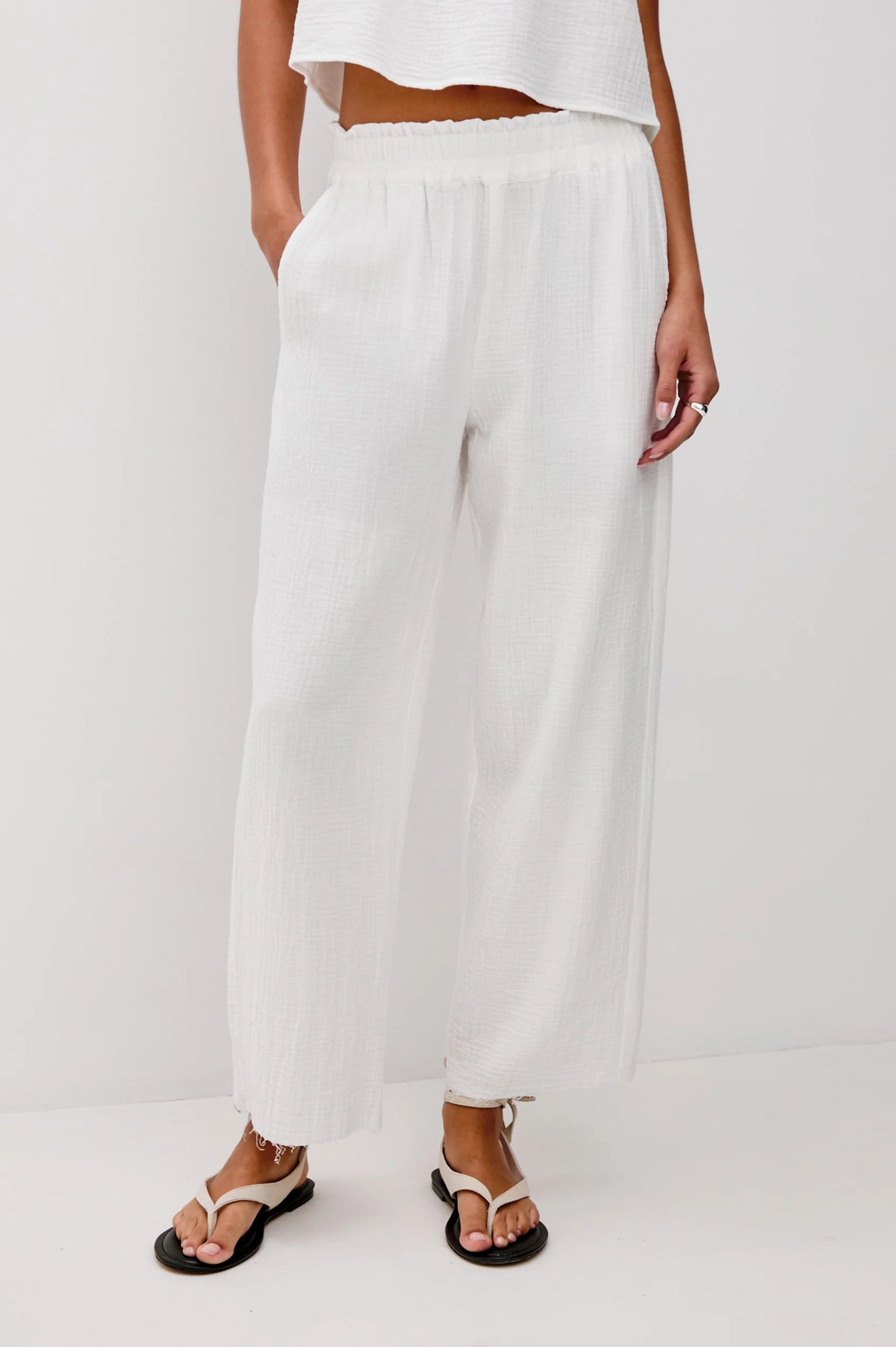 Rails Trousers Leon Crop White