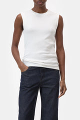 Closed Crewneck-Tank Ivory