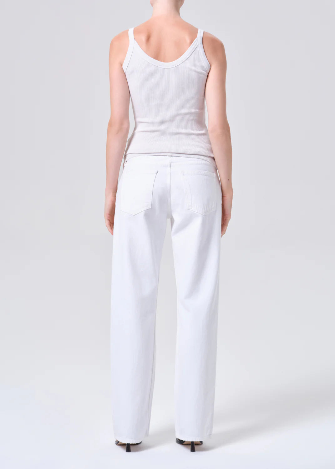 Agolde Jeans Low Rise Loose Marshmallow