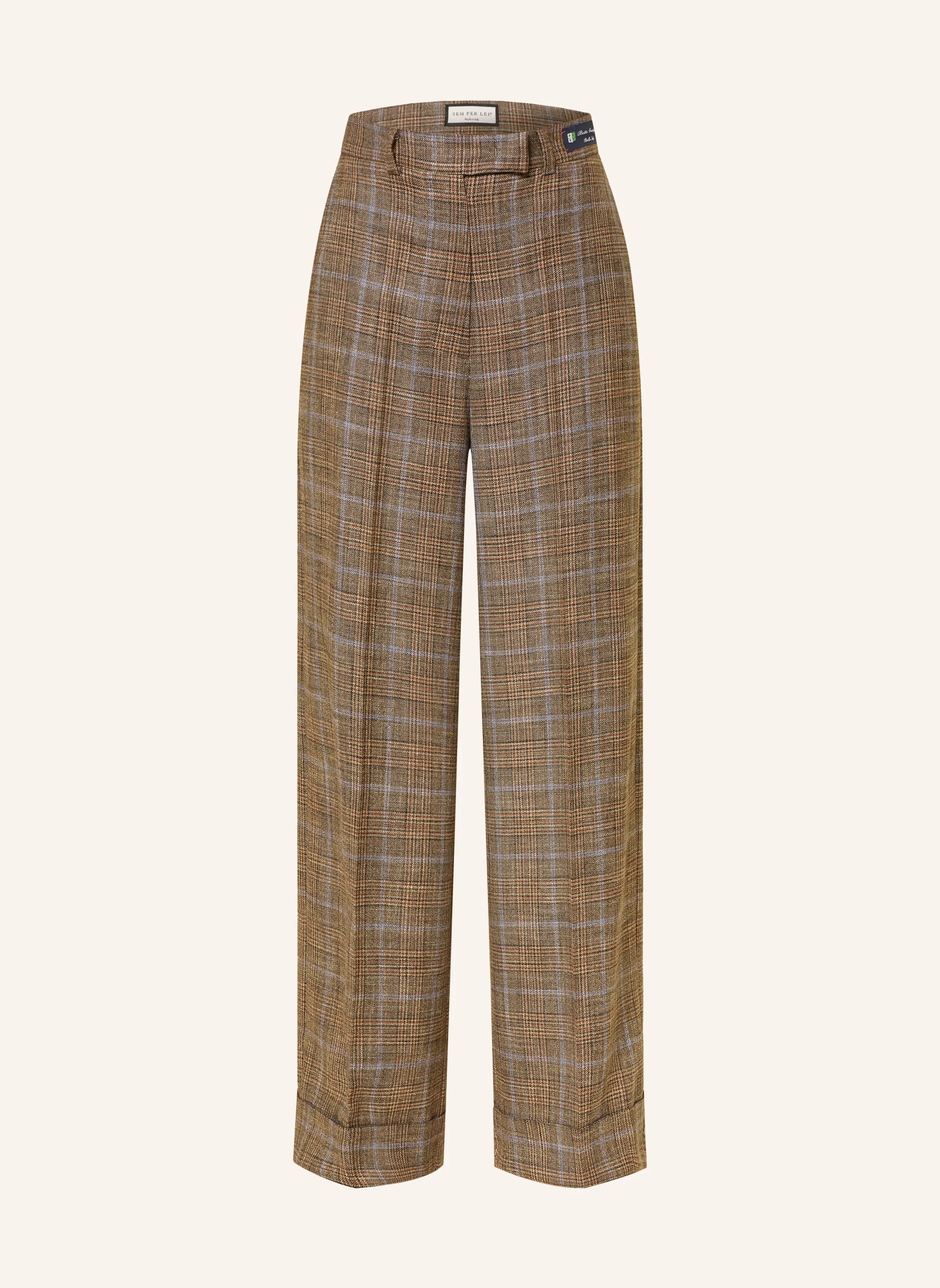 Sem Per Lei Hose Check Moro
