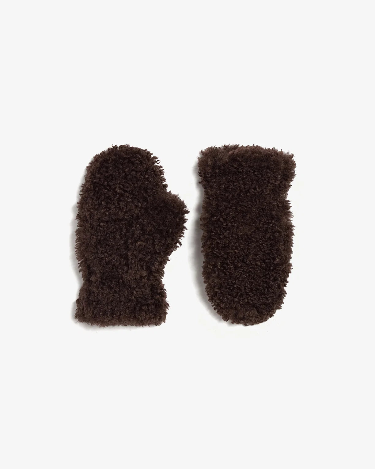 Apparis Coco Bouclé Gloves Brown