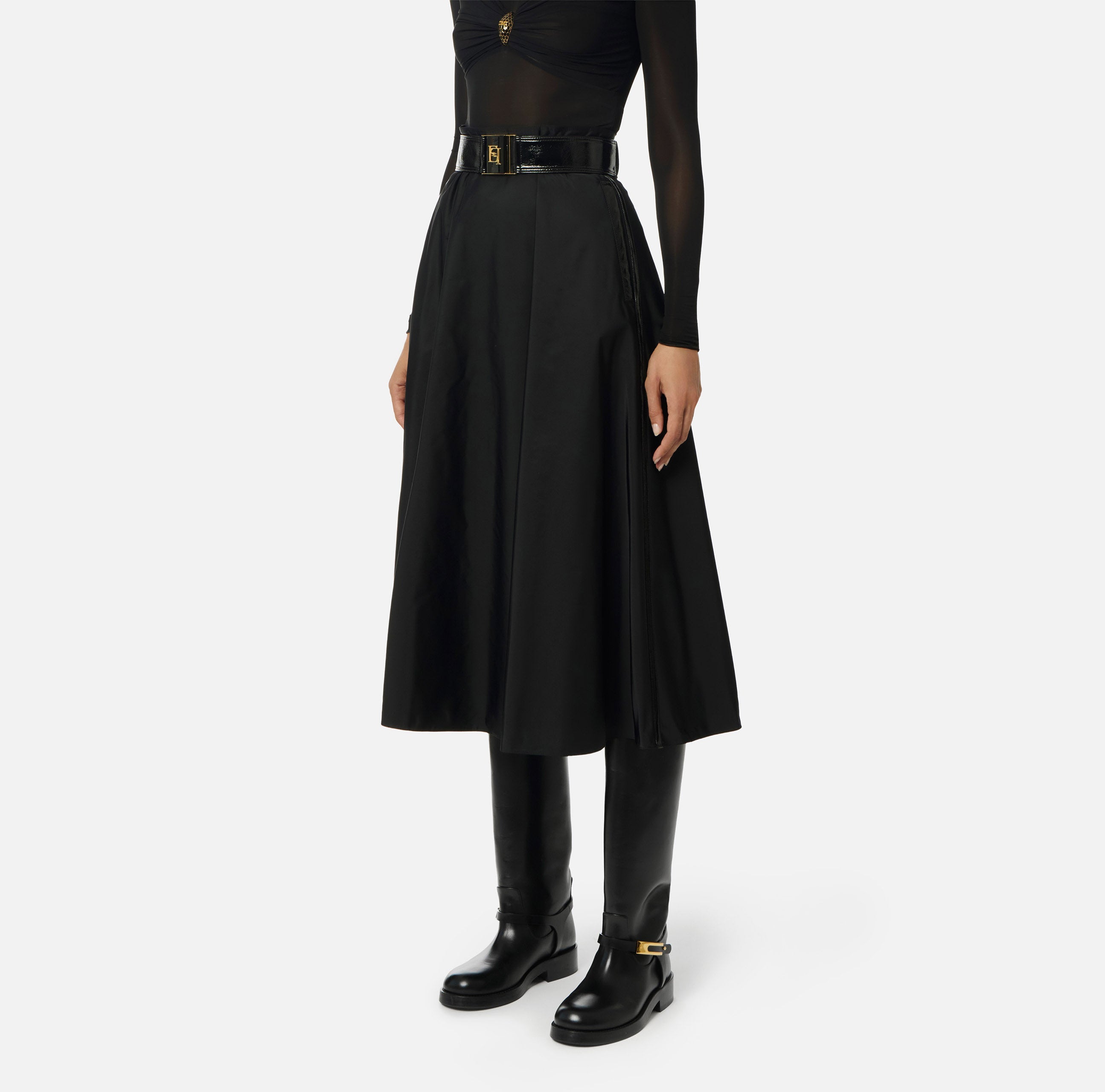 Elisabetta Franchi Rock mit Gürtel