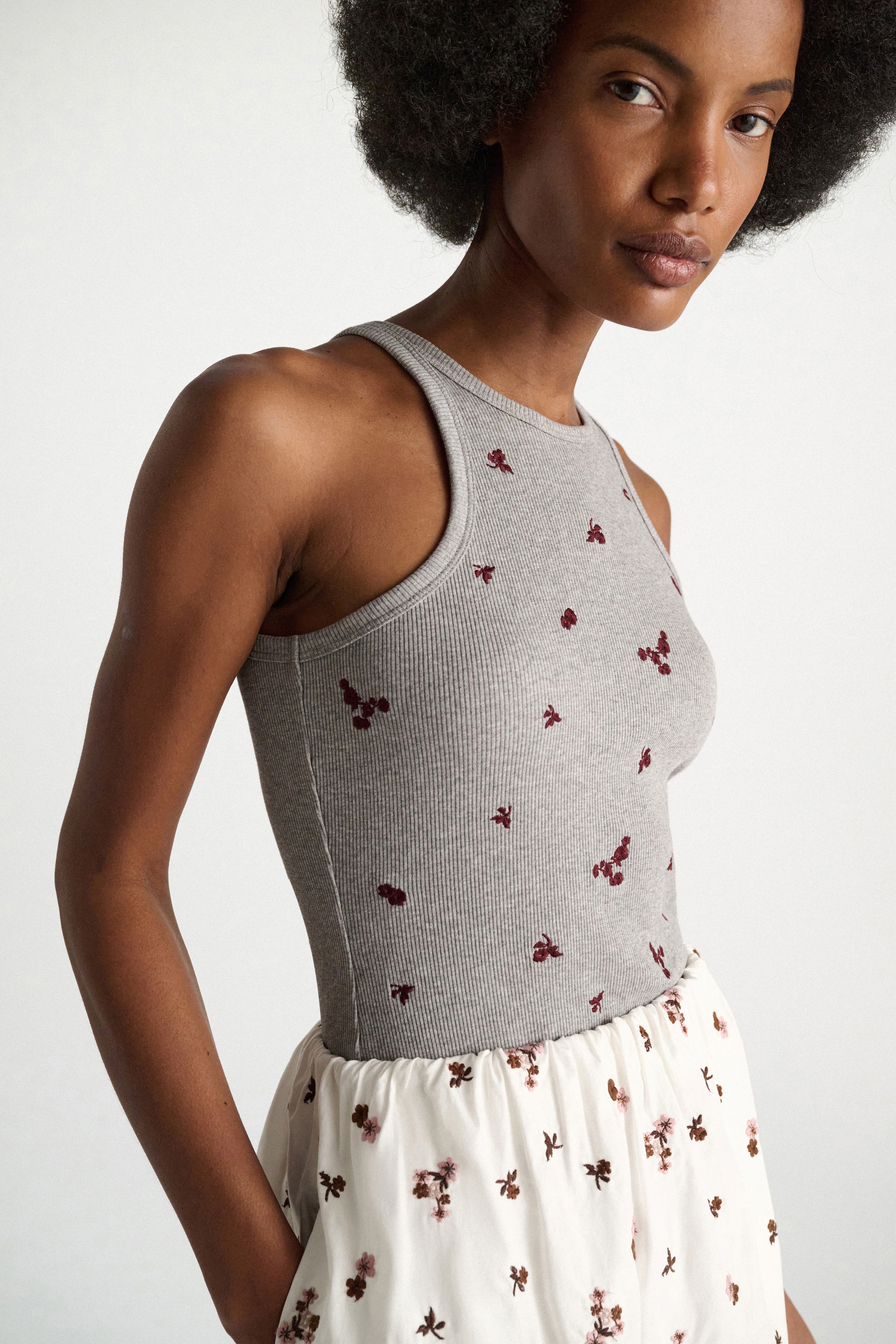Dorothee Schumacher Top Ribbed Seduction Bloom