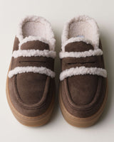 Inuikii Sneaker Mule Wool Dark Brown