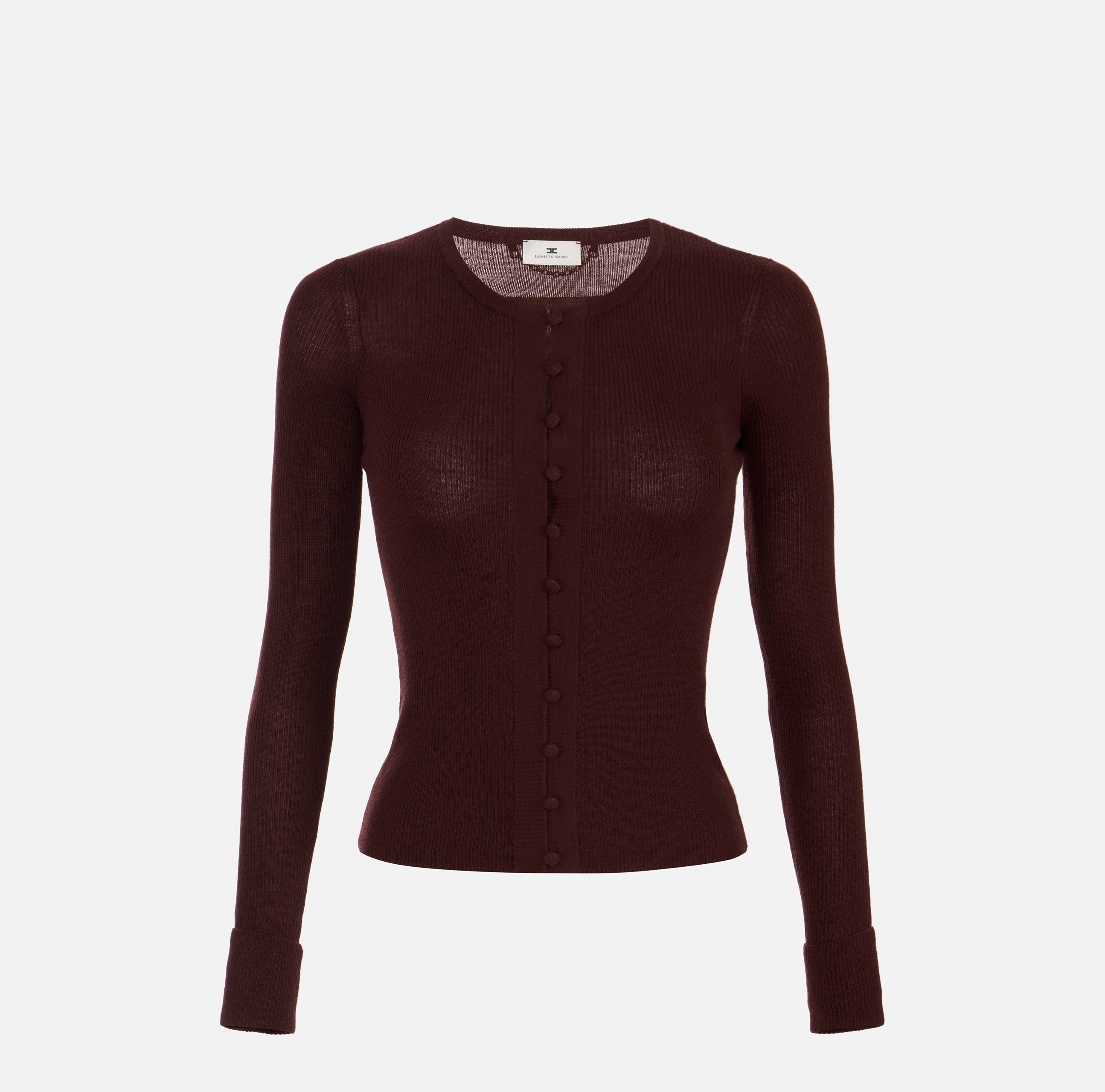 Elisabetta Franchi Strickjacke Merlot