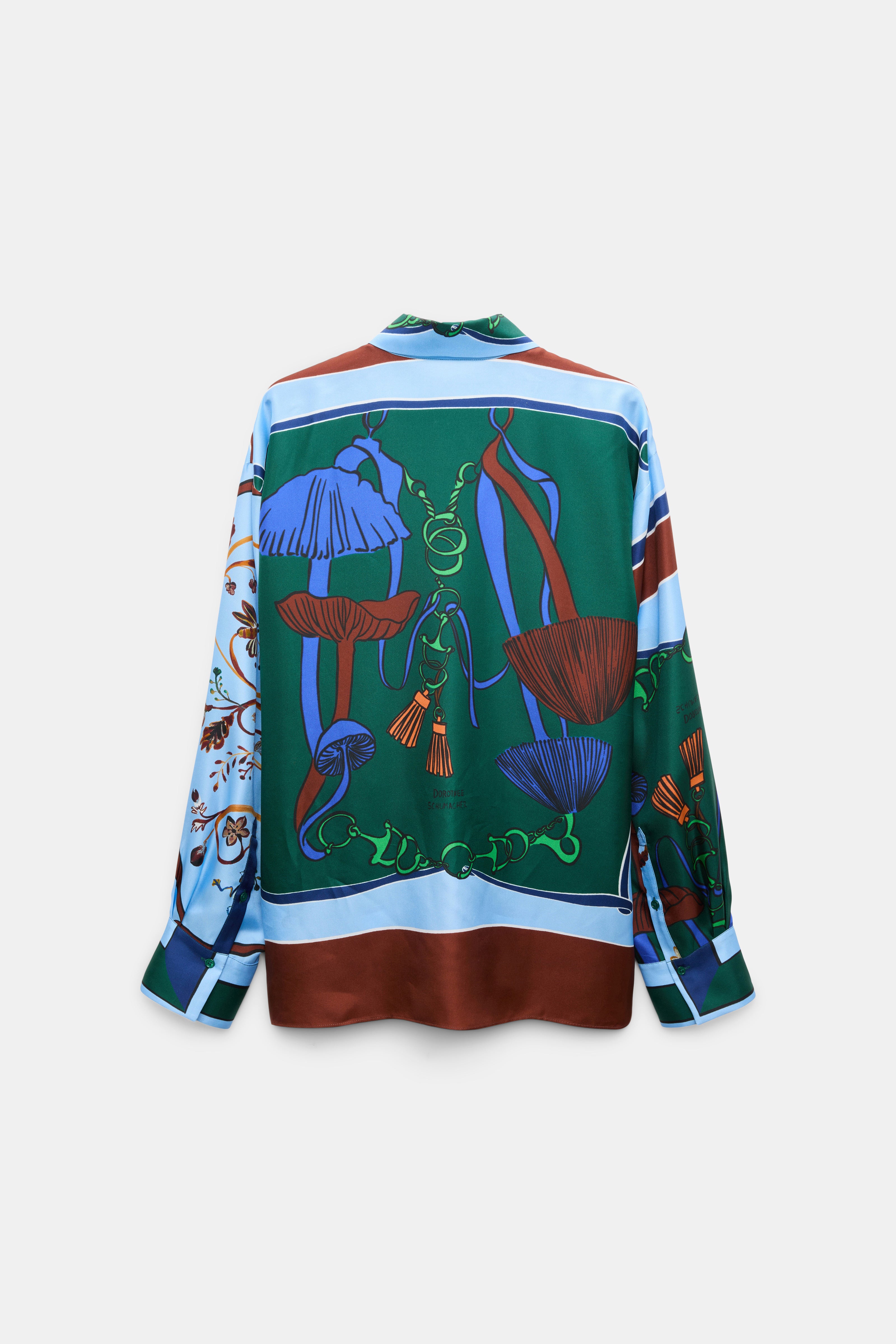 Dorothee Schumacher Bluse Cosmic Funghi Sea