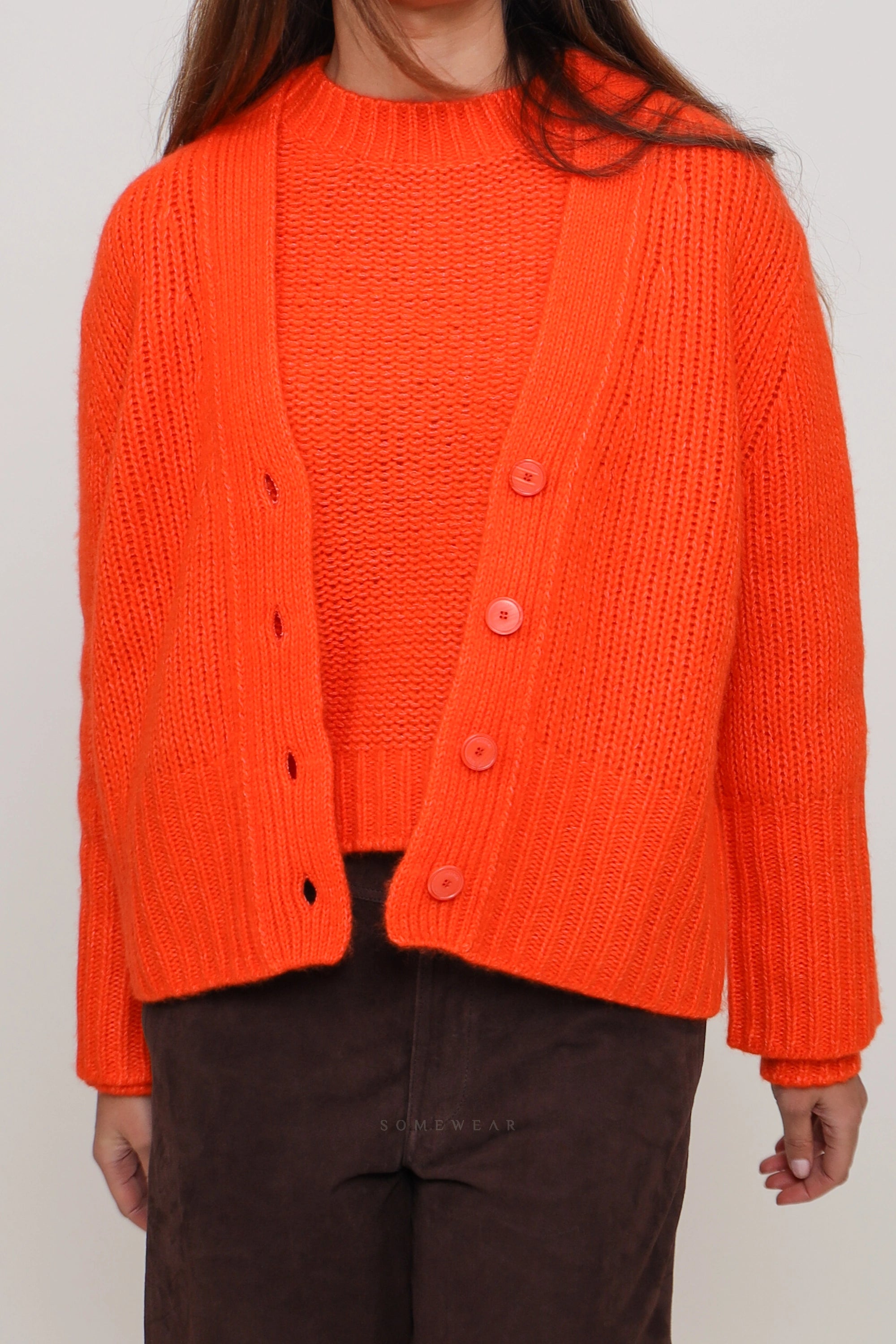 Heart Cardigan Celeste Kumquats