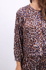 Friendly Hunting Bluse Aine Cheetah Toast