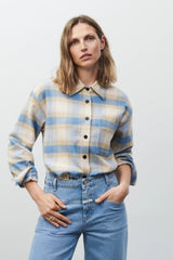 Closed Hemdbluse Karo Powder