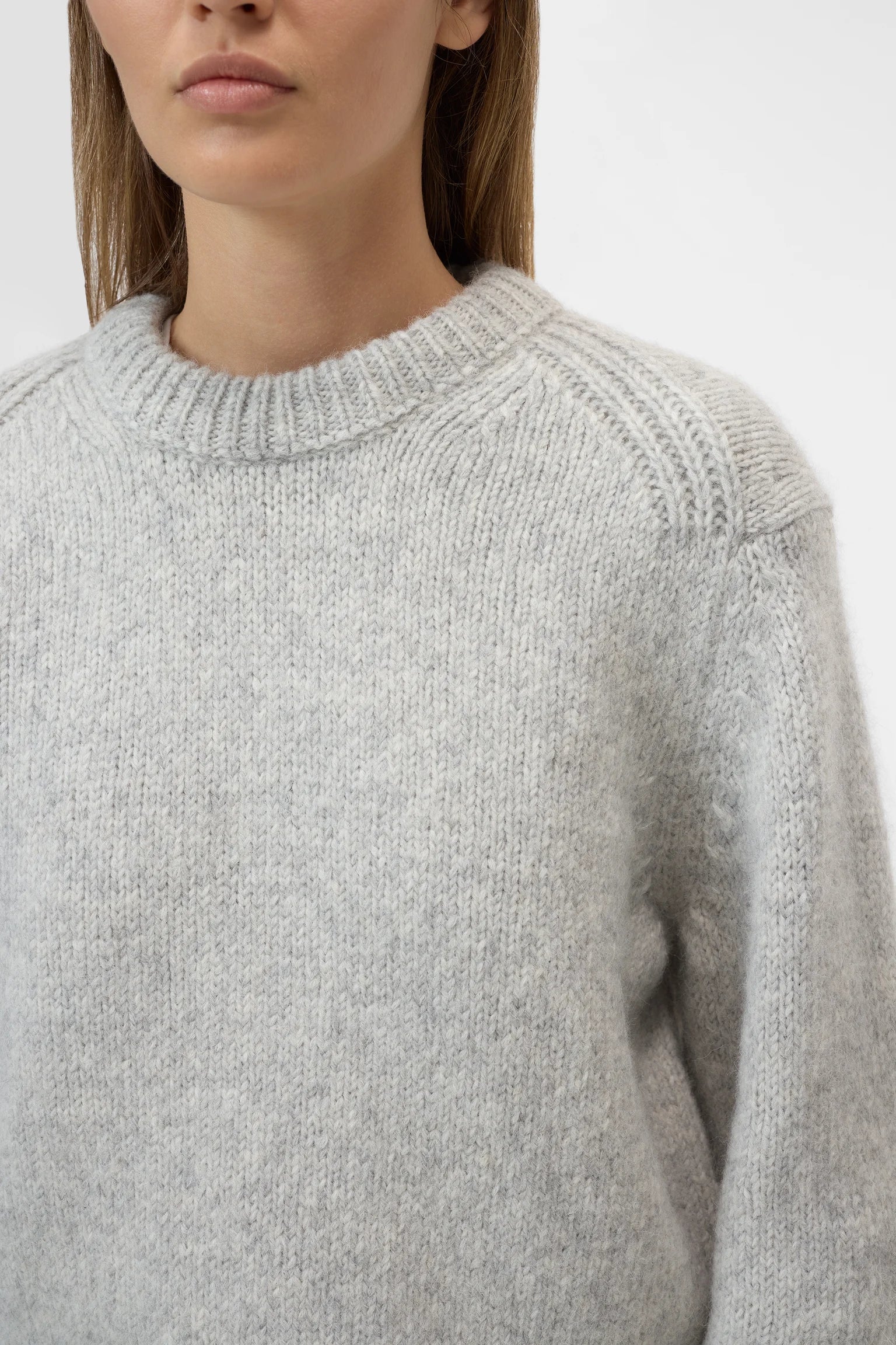 Closed Crewneck Alpaca Grey
