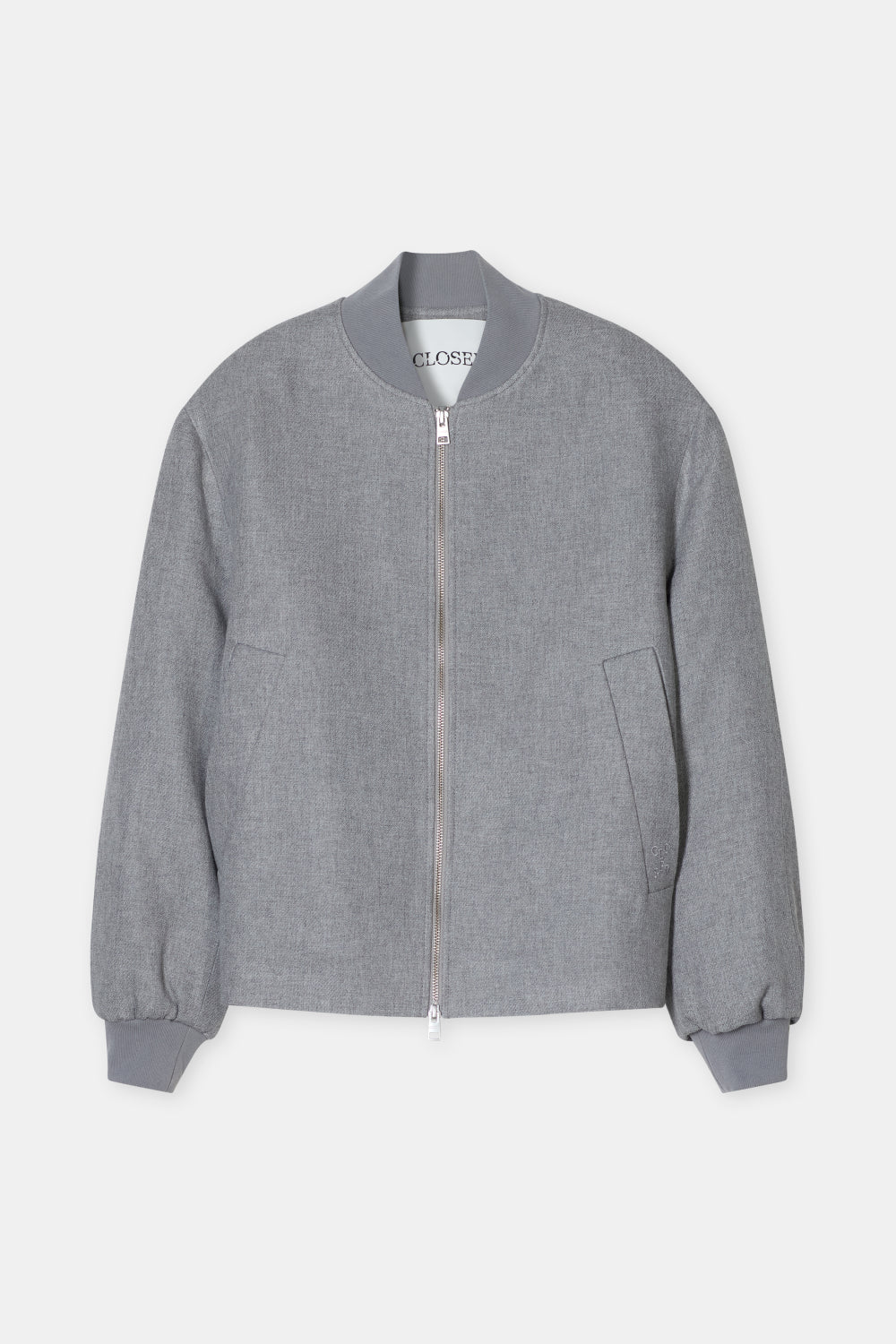 Closed Bomber Wool Melange