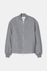 Closed Bomber Wool Melange