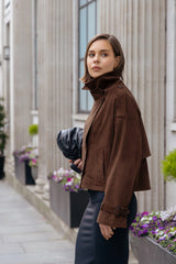 Urban Code Jacke Faux Suede Pecan