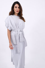 Herzensangelegenheit Cardigan Waist Aluminium