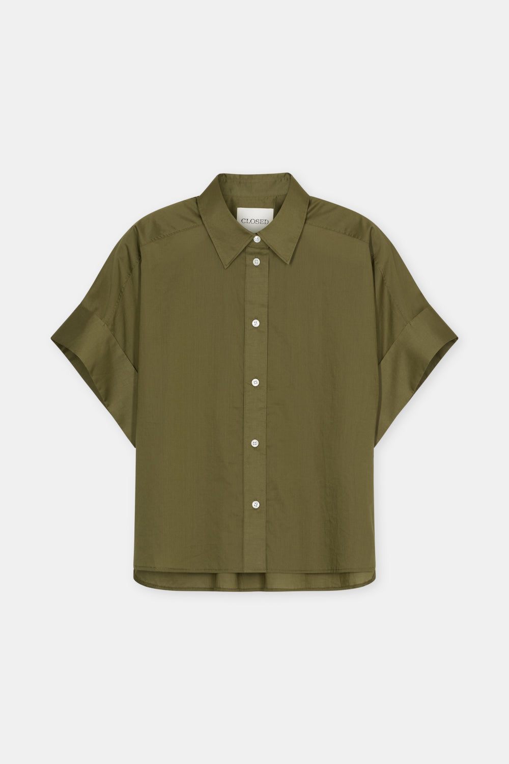 Closed Blouse Turn Up Hunter
