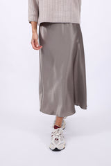 Matter of the Heart Skirt Satin Cashew
