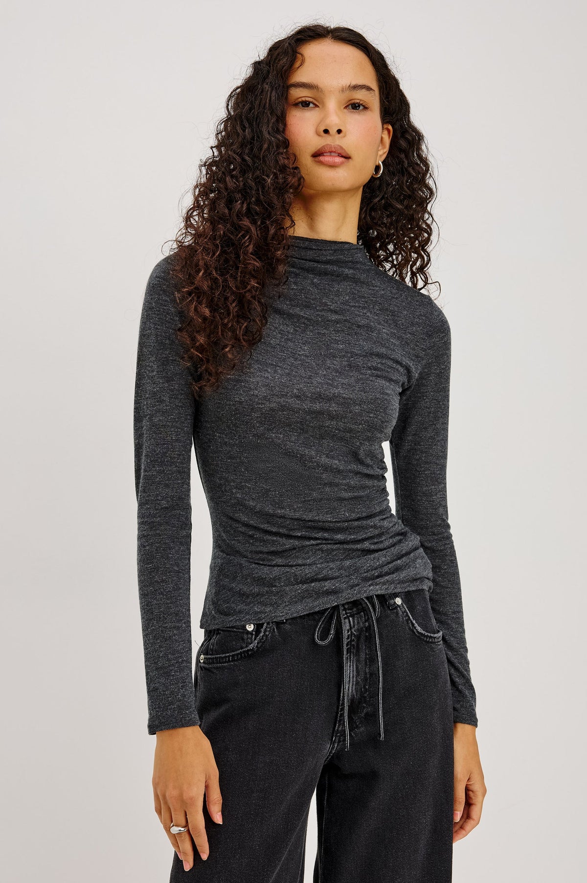 Rails Top Joelle Charcoal