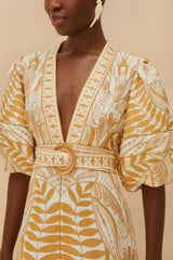 Farm Rio Dress Lace Nature