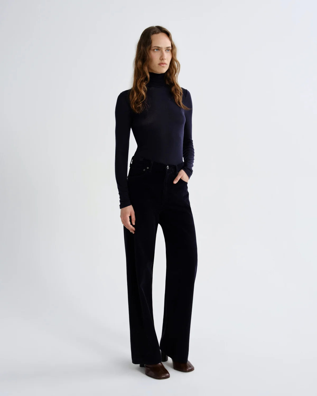 Agolde Turtleneck Pascale Navy