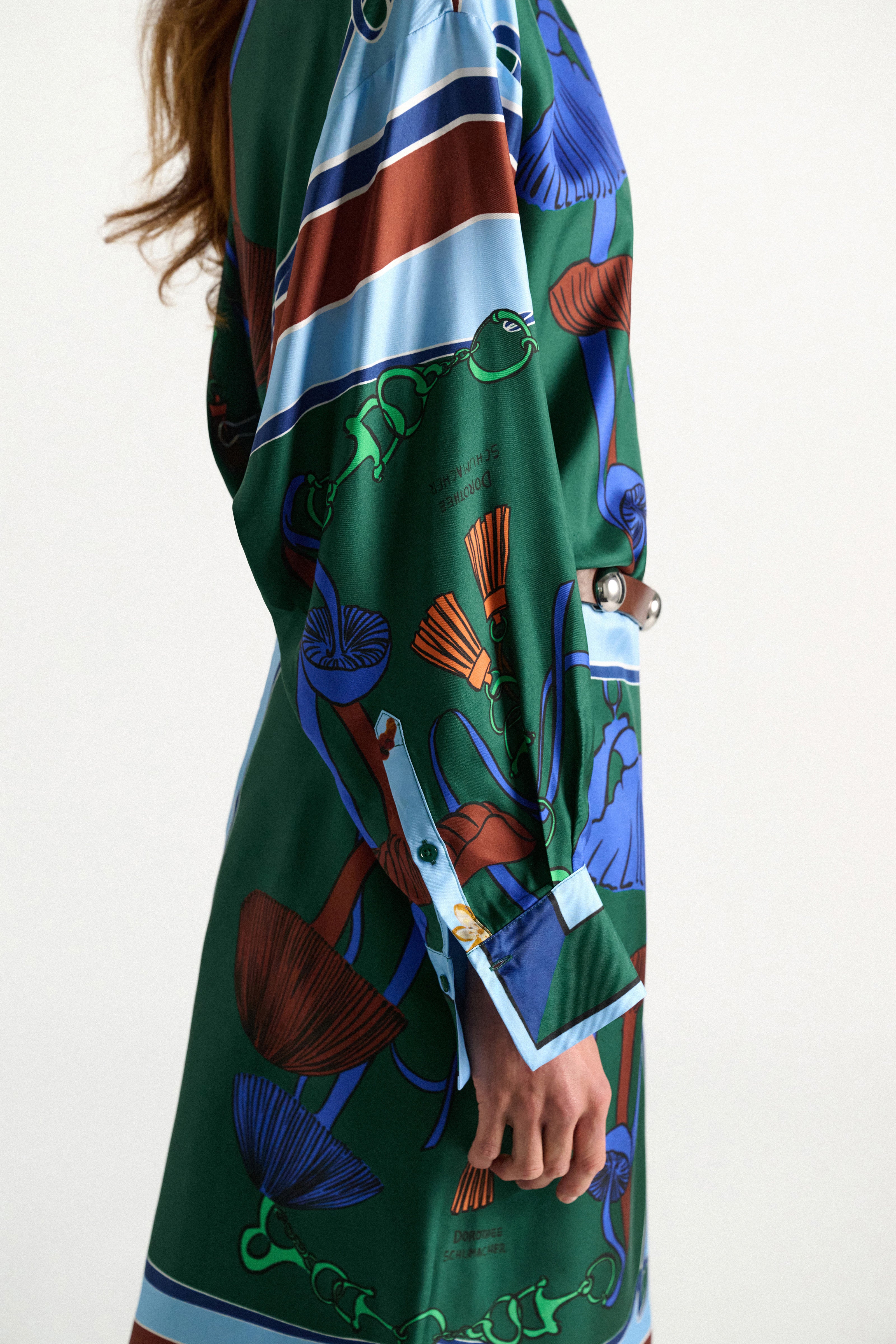 Dorothee Schumacher Bluse Cosmic Funghi Sea