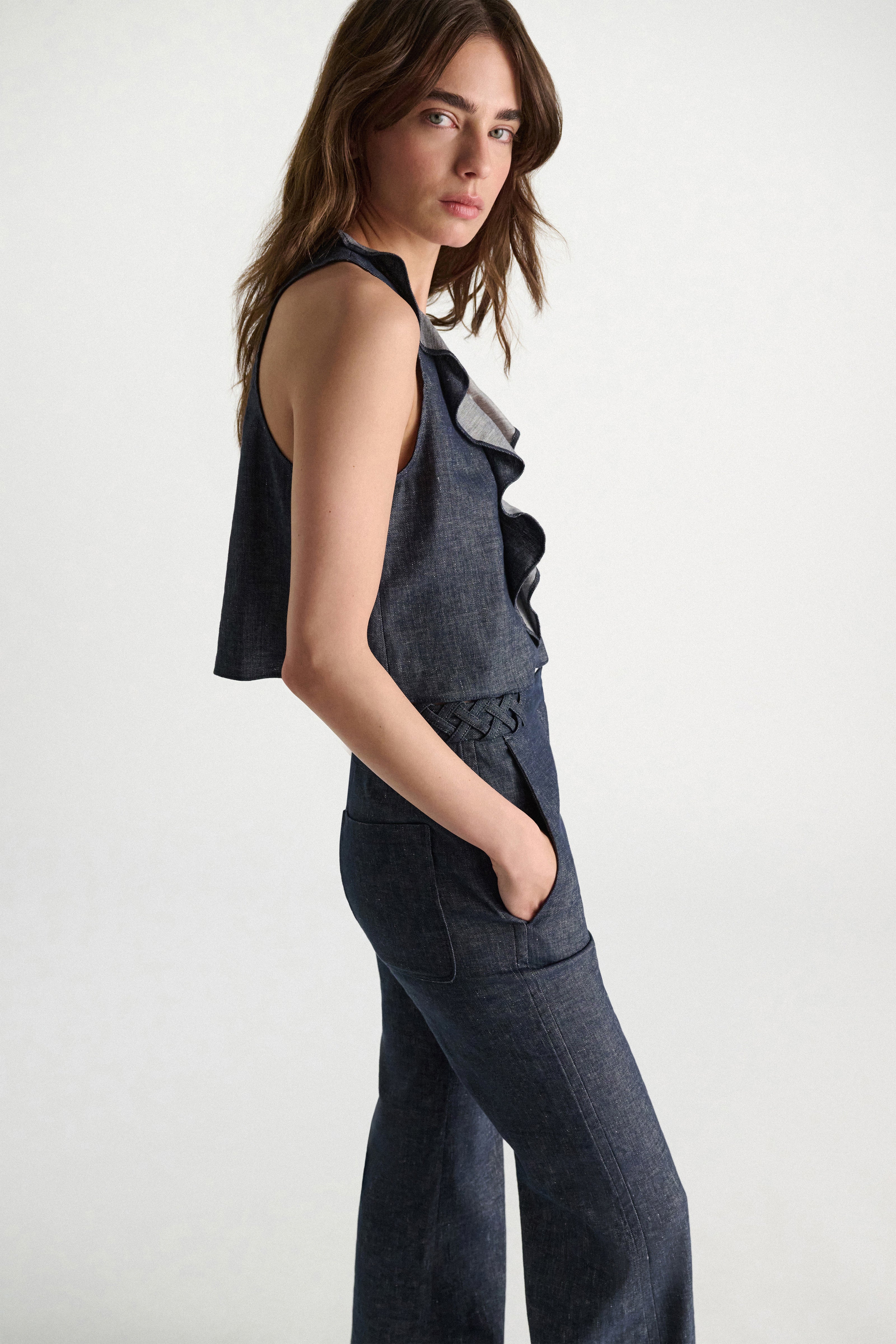 Dorothee Schumacher Top Fluid Denim