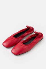Closed Ballerinas Rose Red
