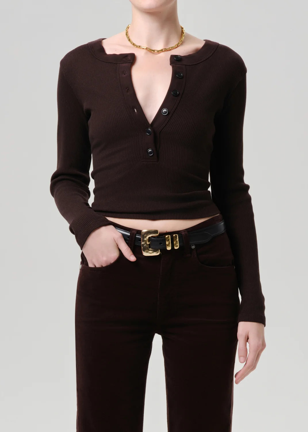 Citizens of Humanity Shirt Varra Choco