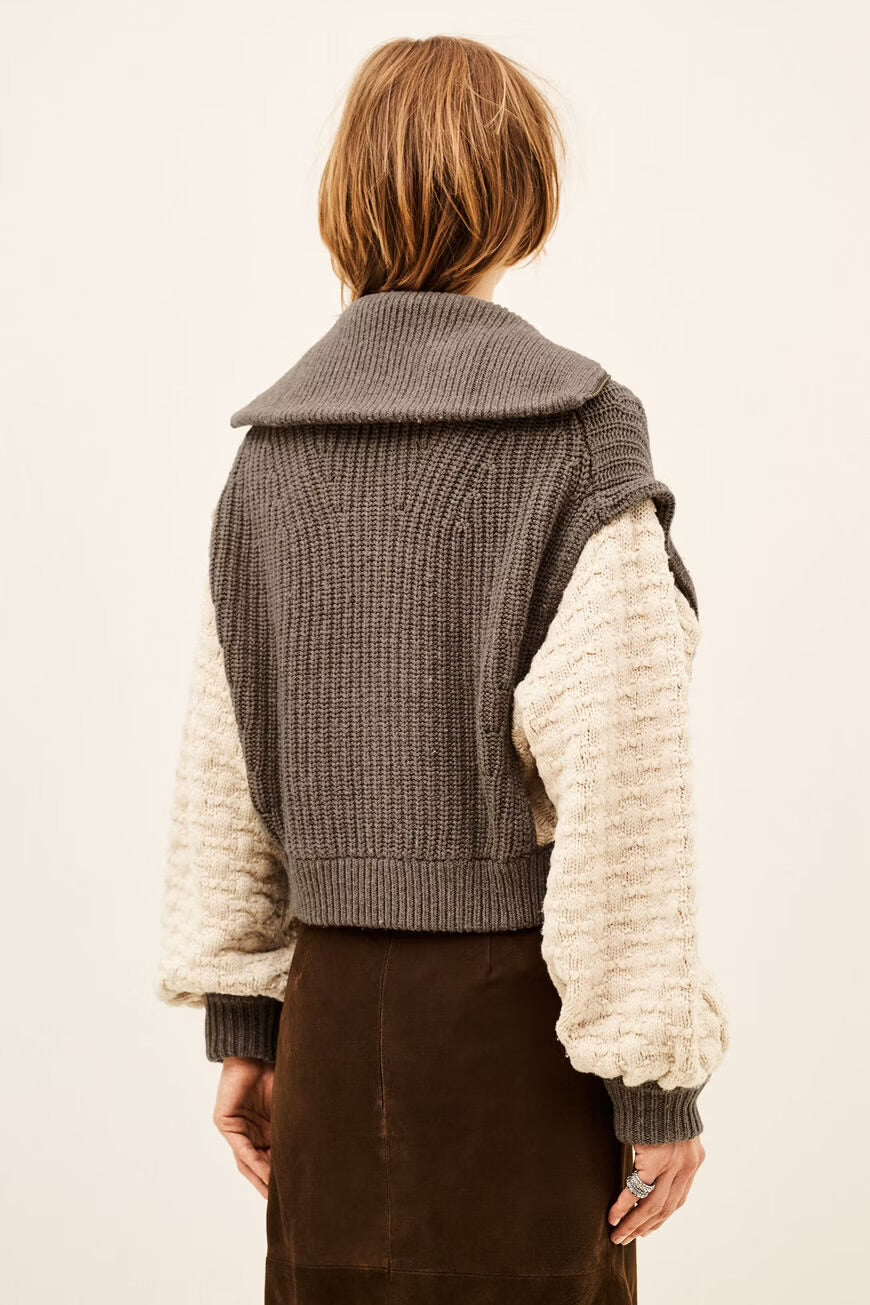 Ba&sh Strickjacke Essen Brown