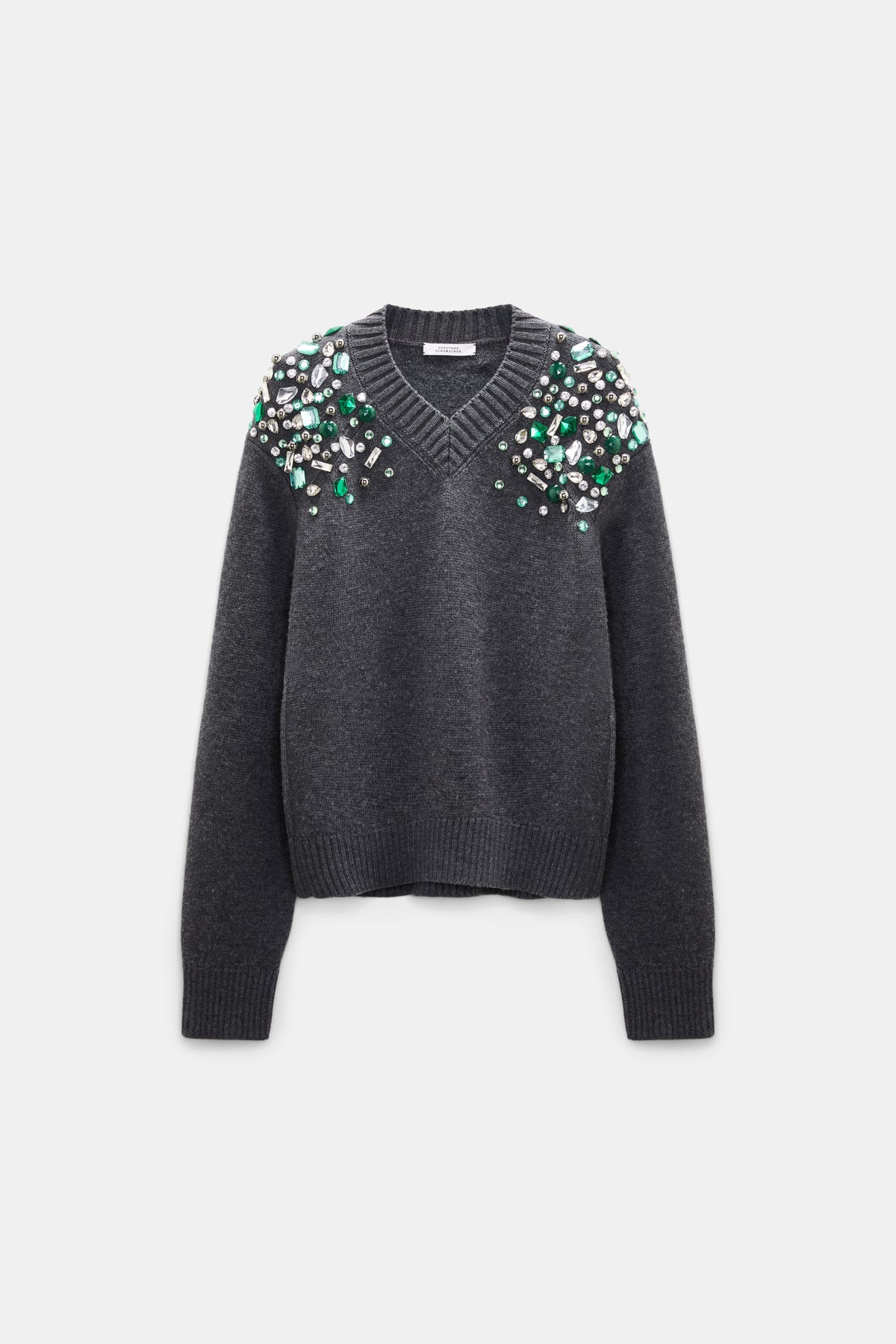 Dorothee Schumacher Cardigan Embellished Coolness Stereo Gray