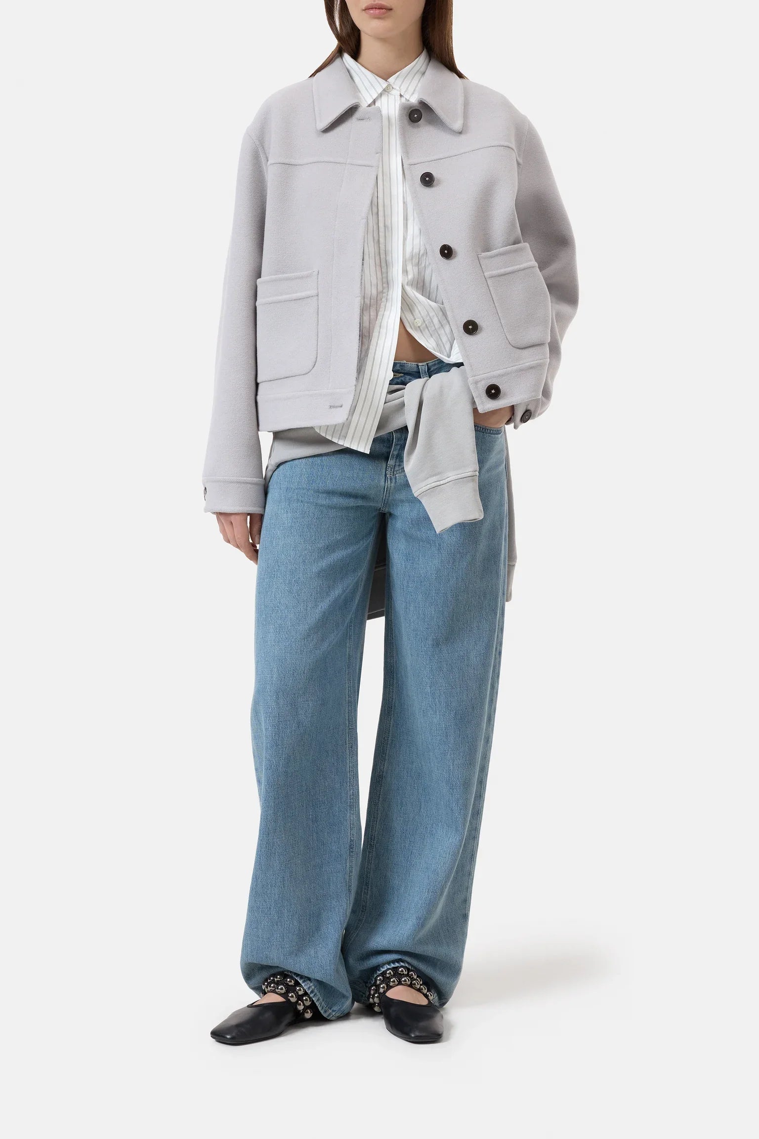 Closed Blouson Mud Grey