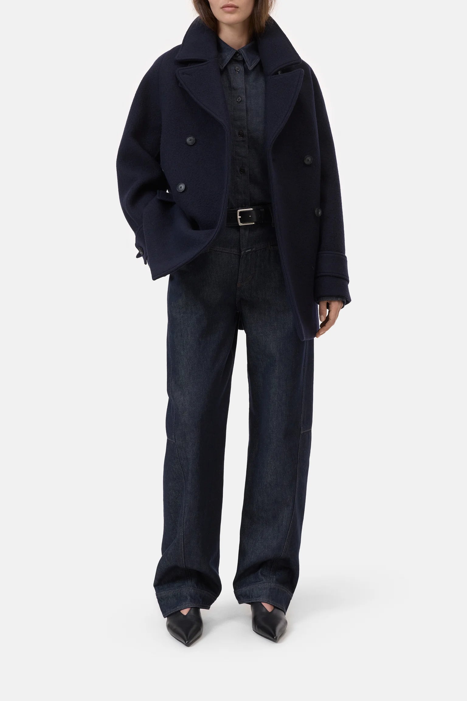 Closed Coat Caban Dark Knight