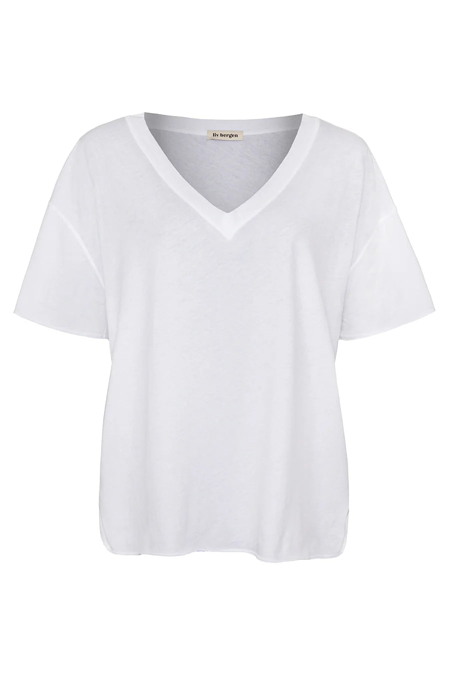 Liv Bergen T-Shirt Venice Tag White
