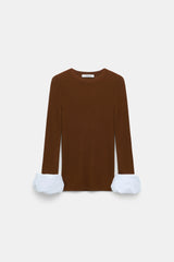 Dorothee Schumacher Pullover Chic Merino Caramello