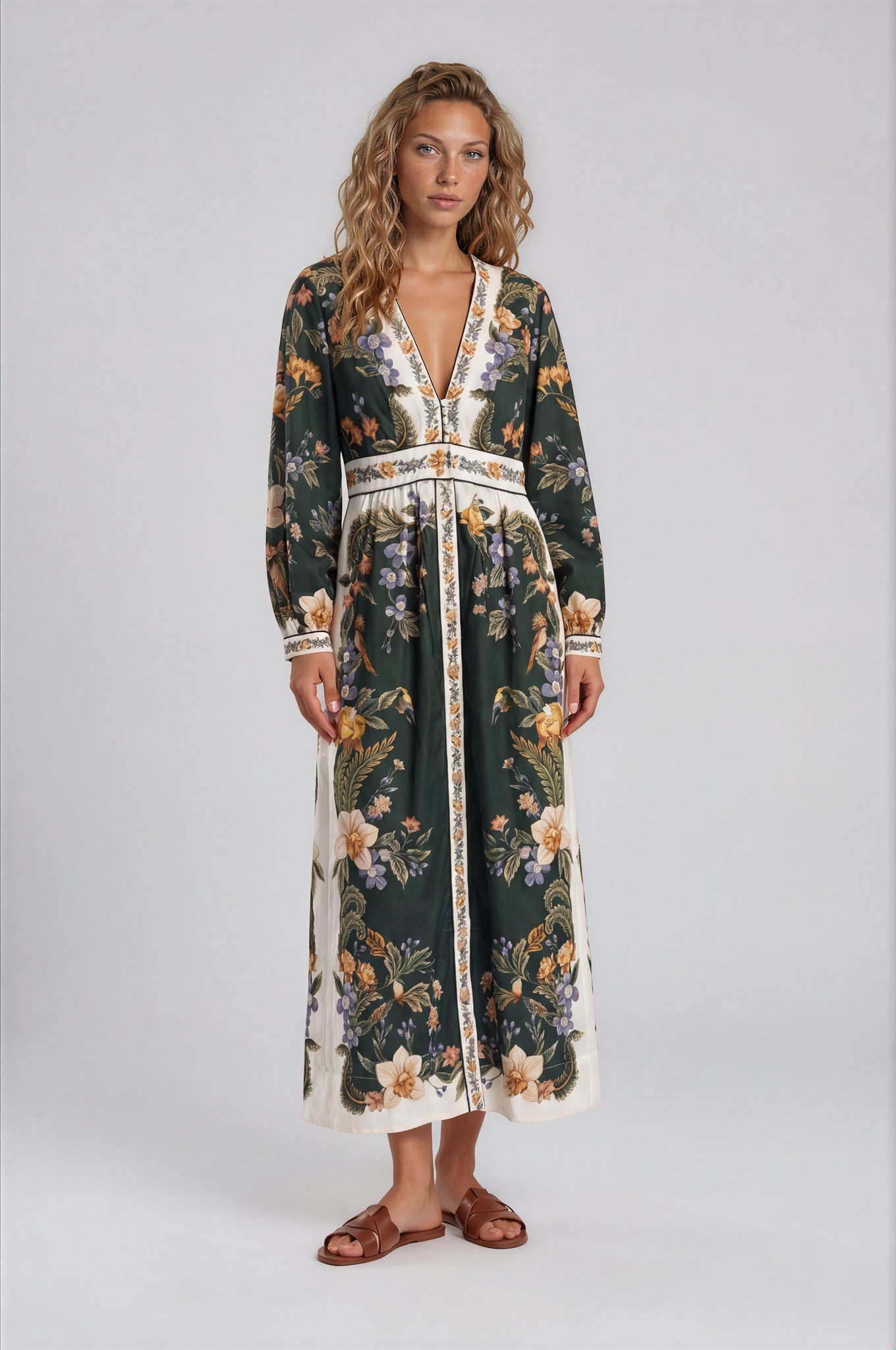 Farm Rio Nature Green Dress