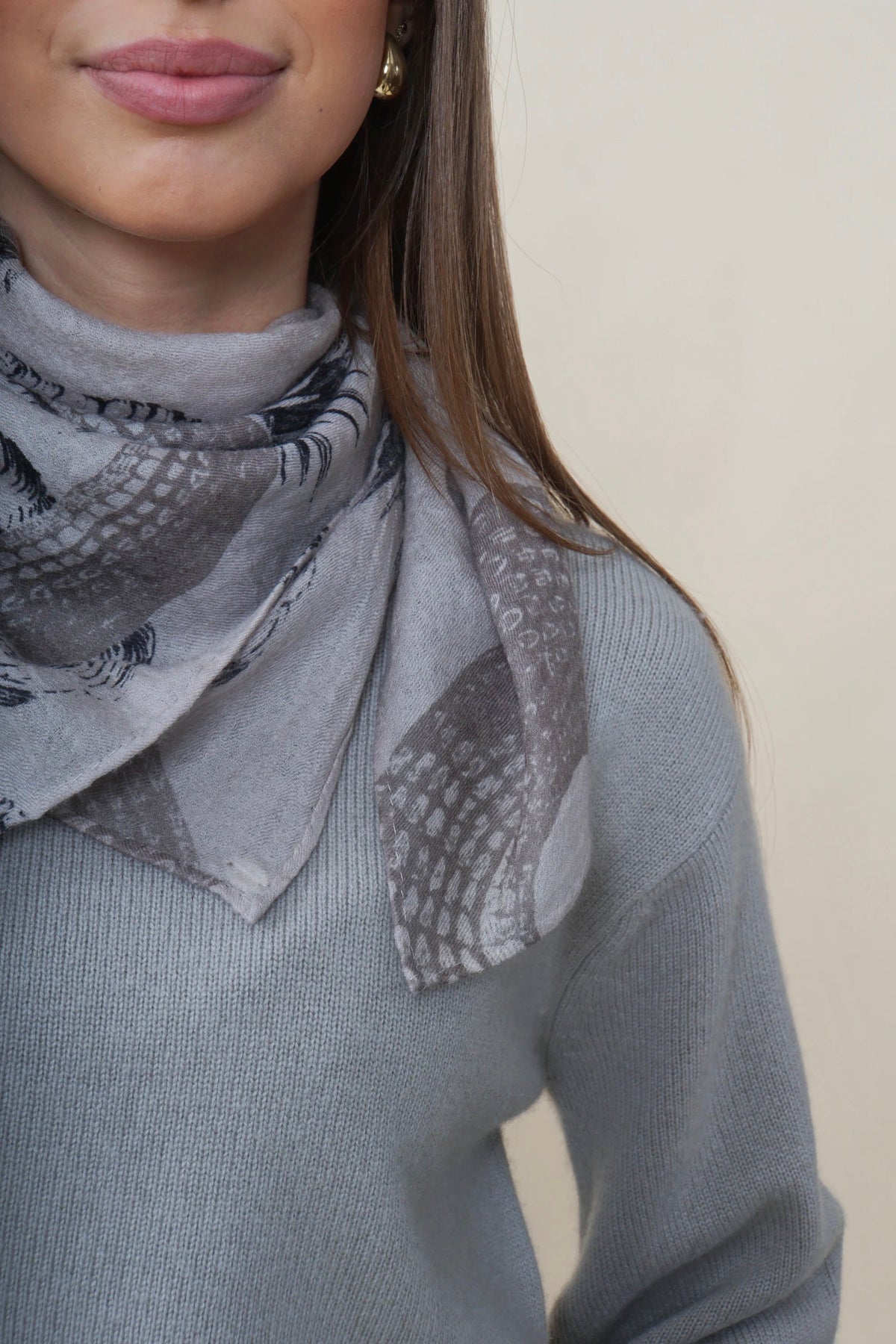 Pañuelo FH Midicube Garden Eden Taupe