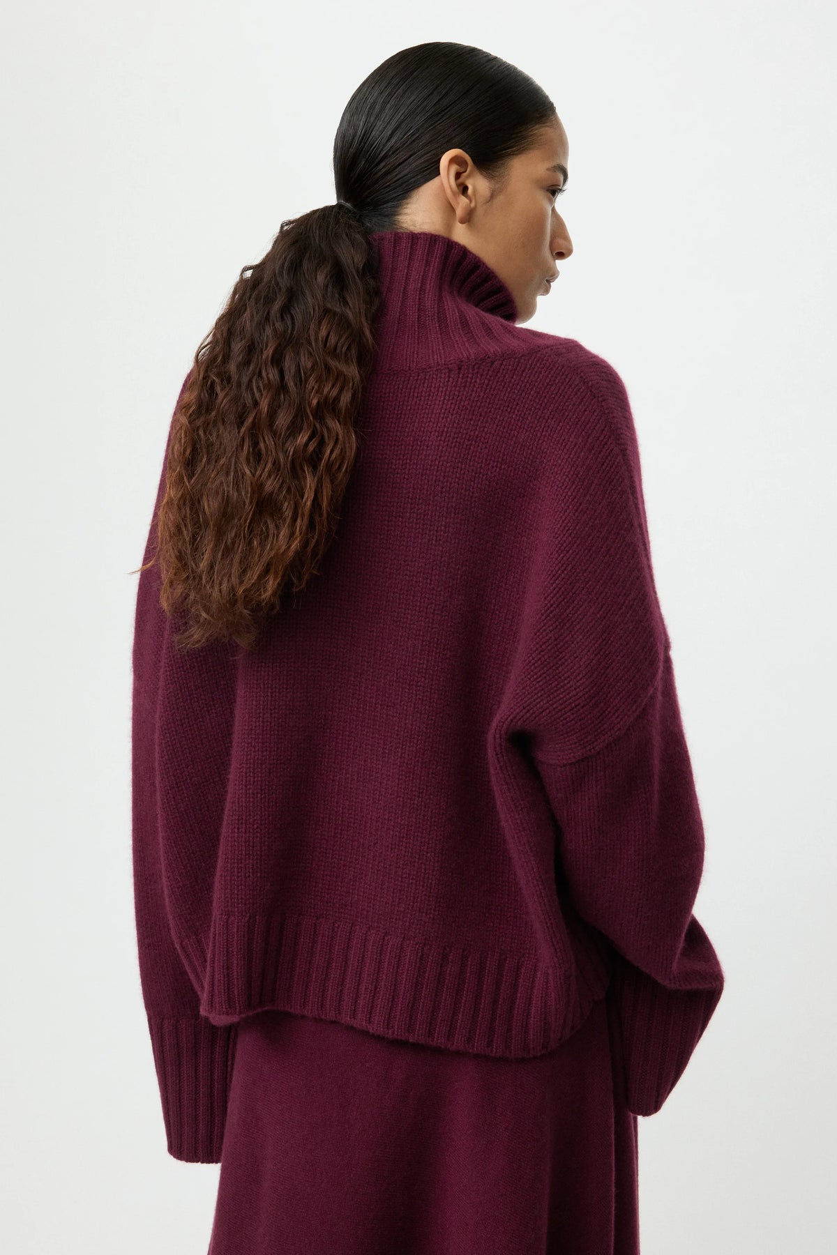 Softgoat Turtleneck Girlfriend Bordeaux