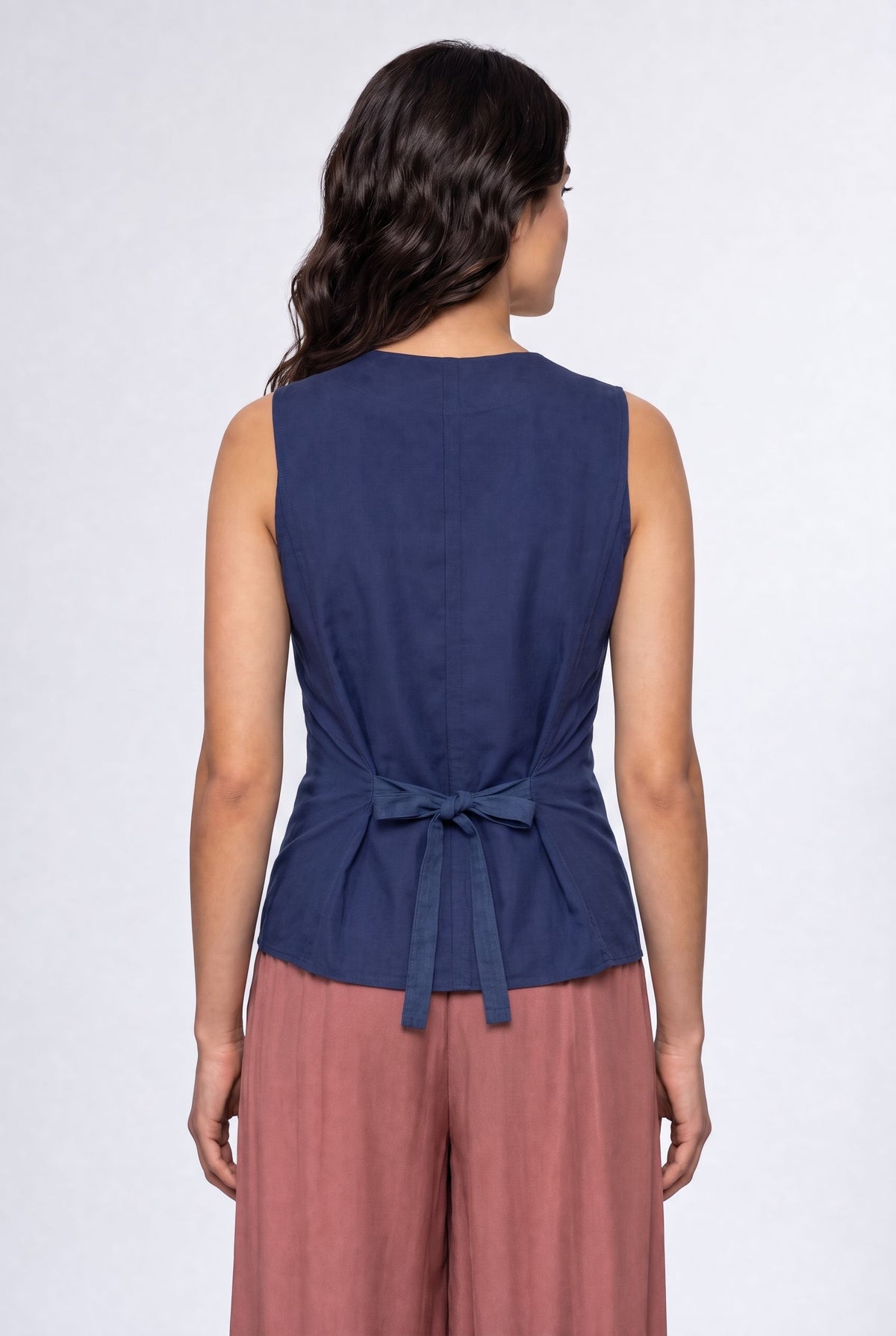120% Lino Weste Indigo