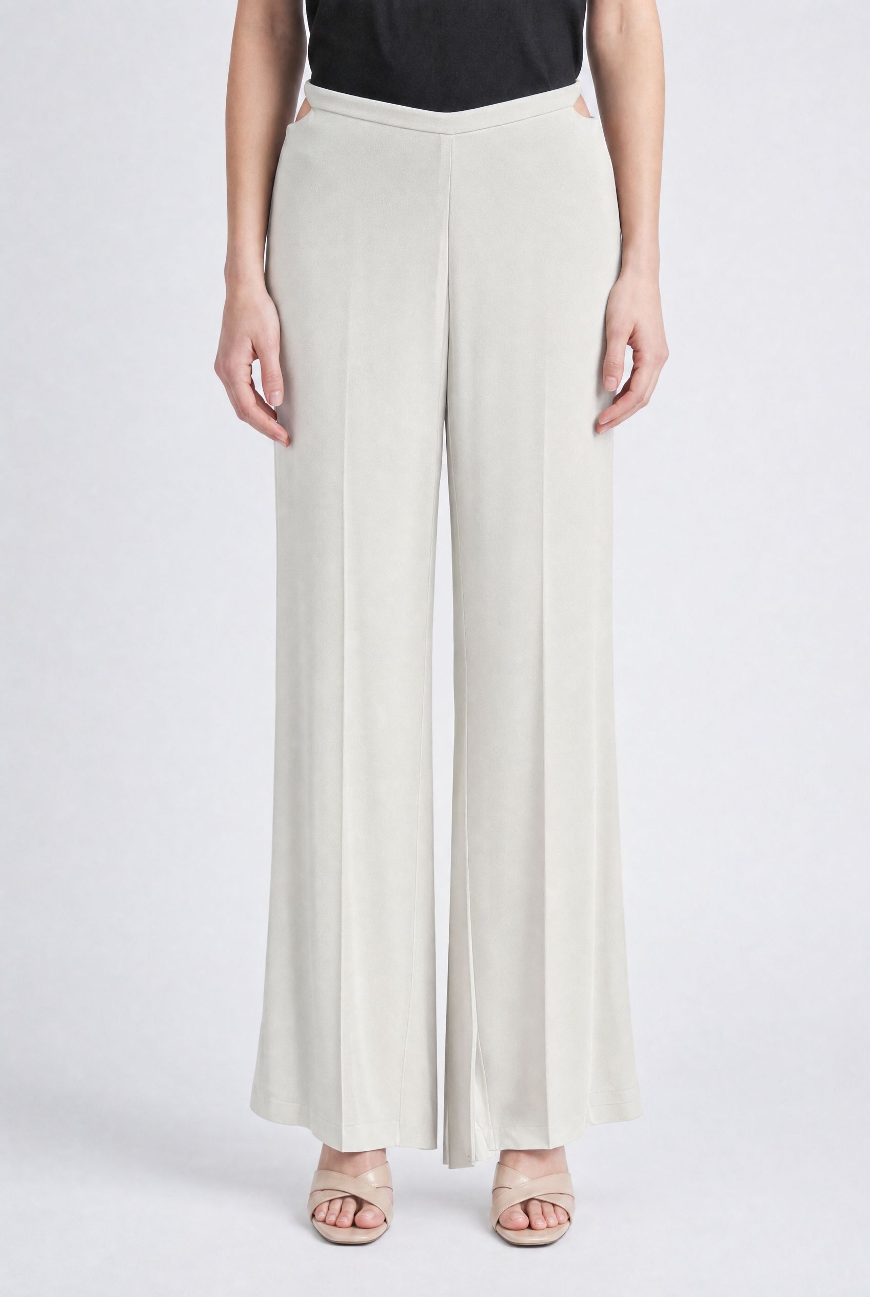 BL Pants Bianco Wideleg