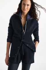 Dorothee Schumacher Cardigan Fluffy Statement Navy