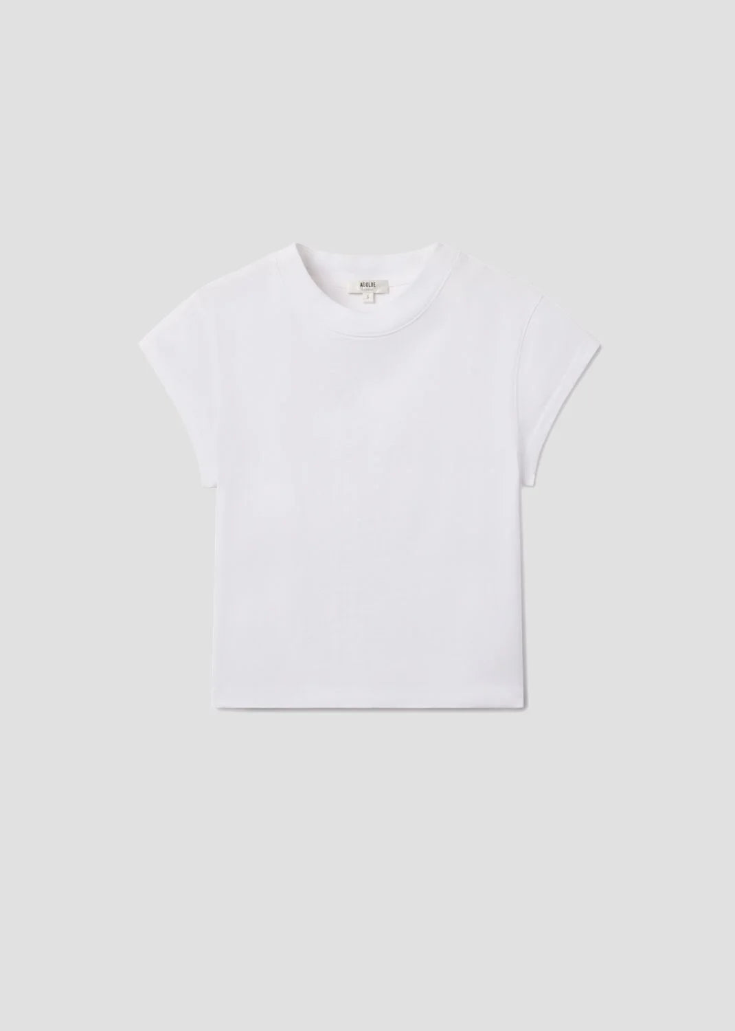 Agolde Bryce T-Shirt Cap Sleeve Tee White
