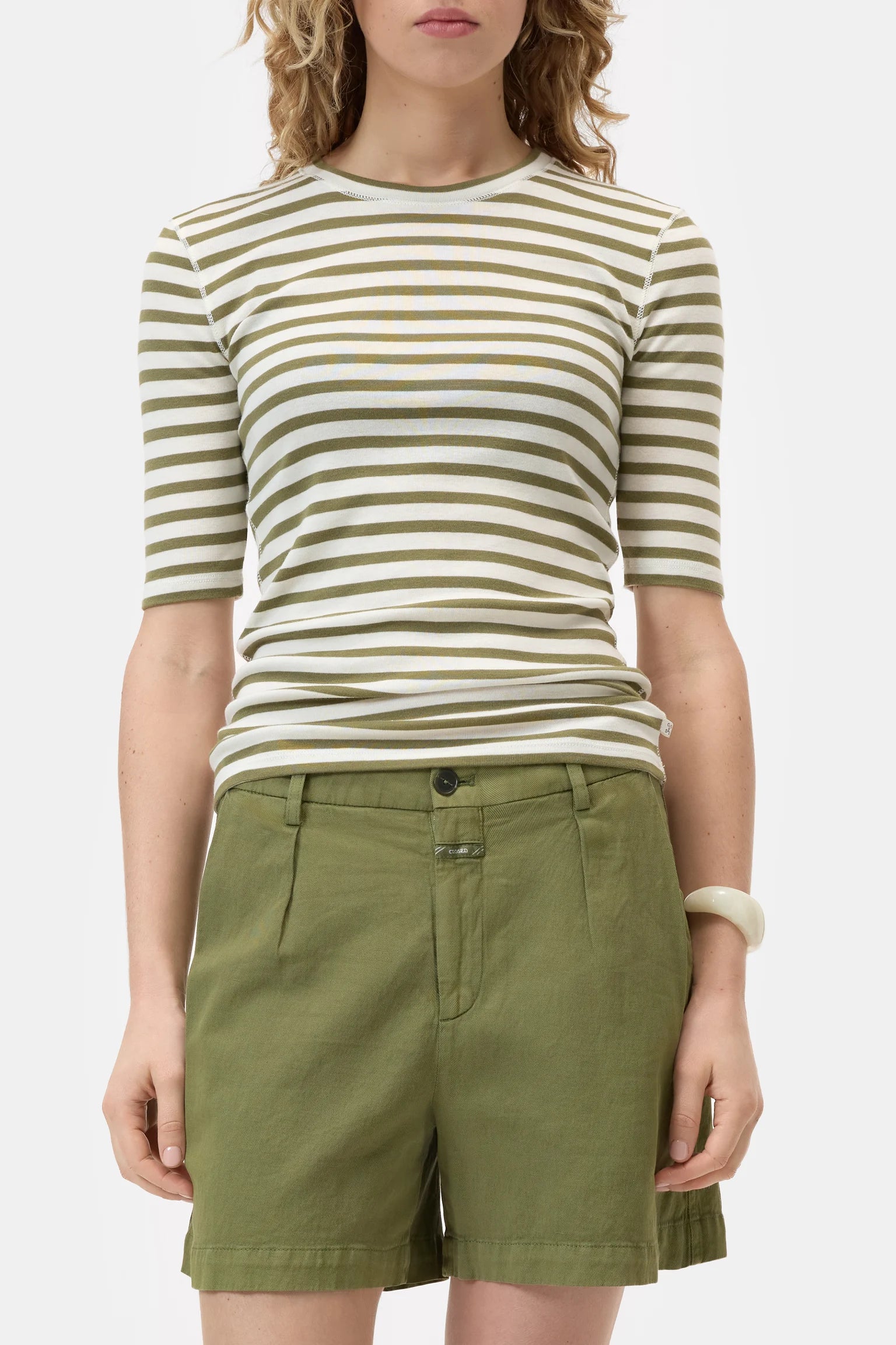 Closed T-Shirt Striped Hunter