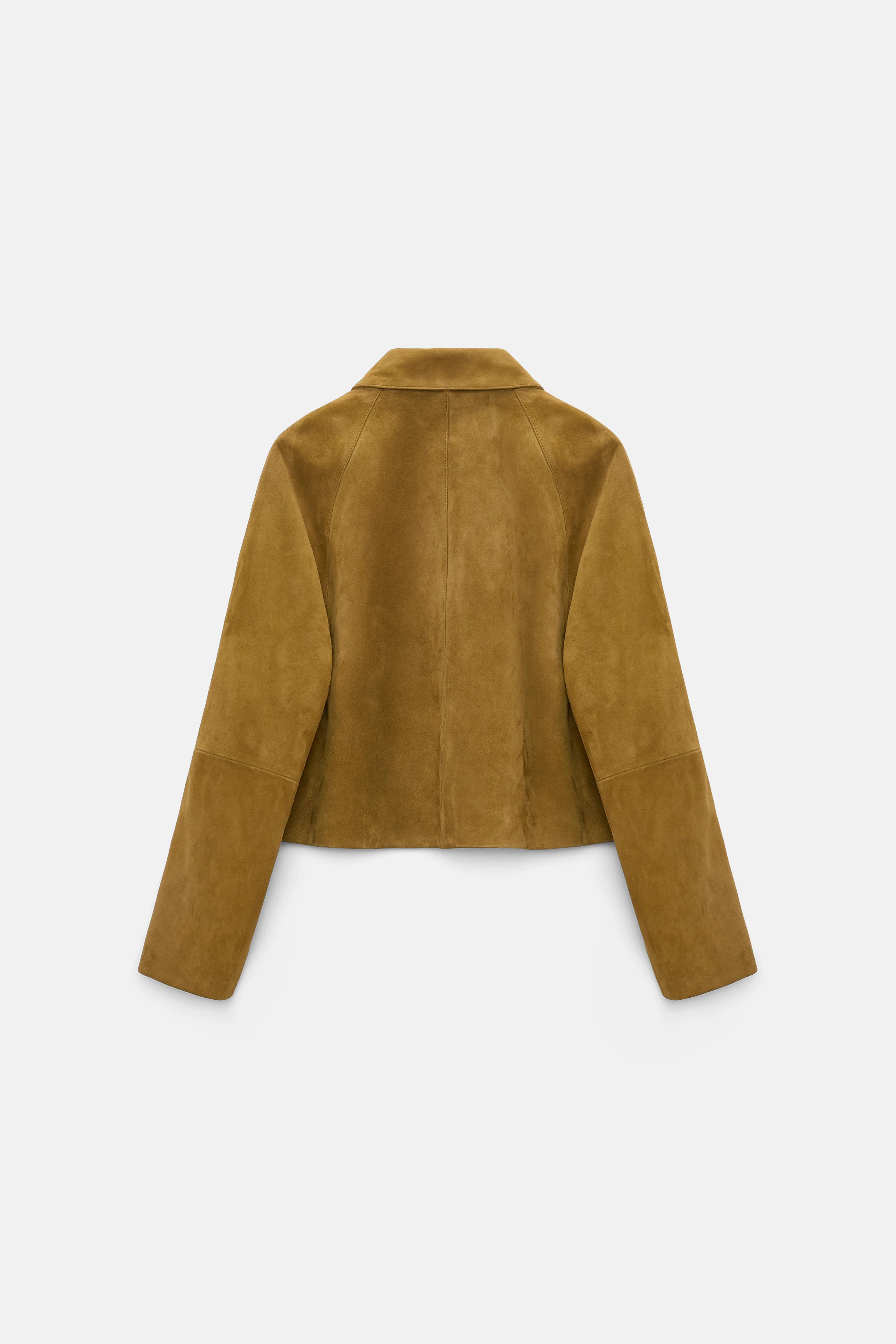 Dorothee Schumacher Leather Jacket Soft Touch Greenish