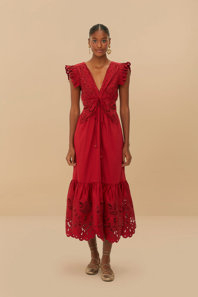 Farm Rio Dress Butterfly