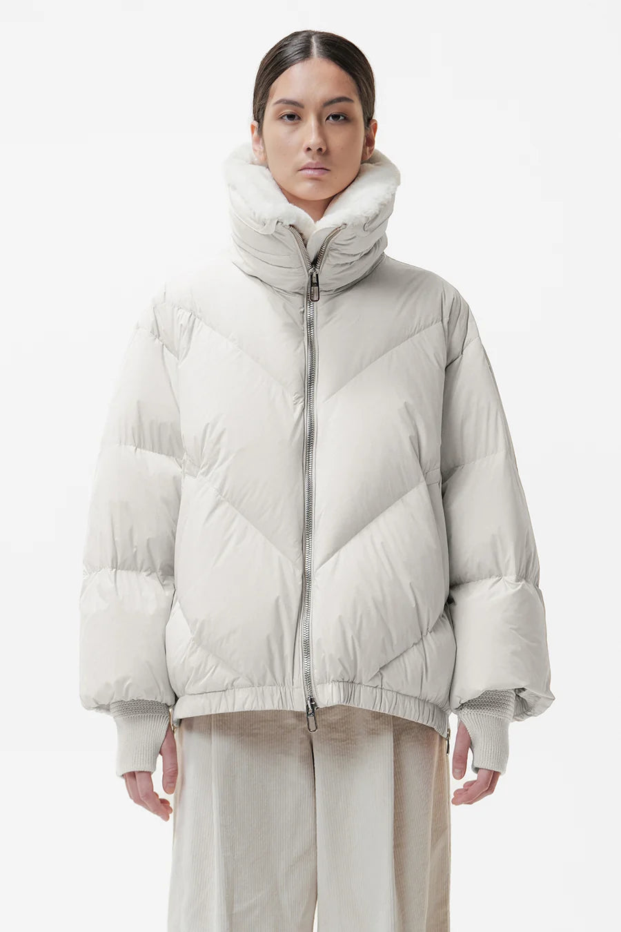 Duno Jacke Celia Cream White