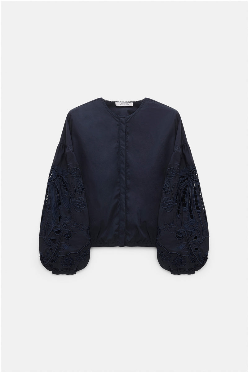Dorothee Schumacher Blouse Embroidered Beauty Navy