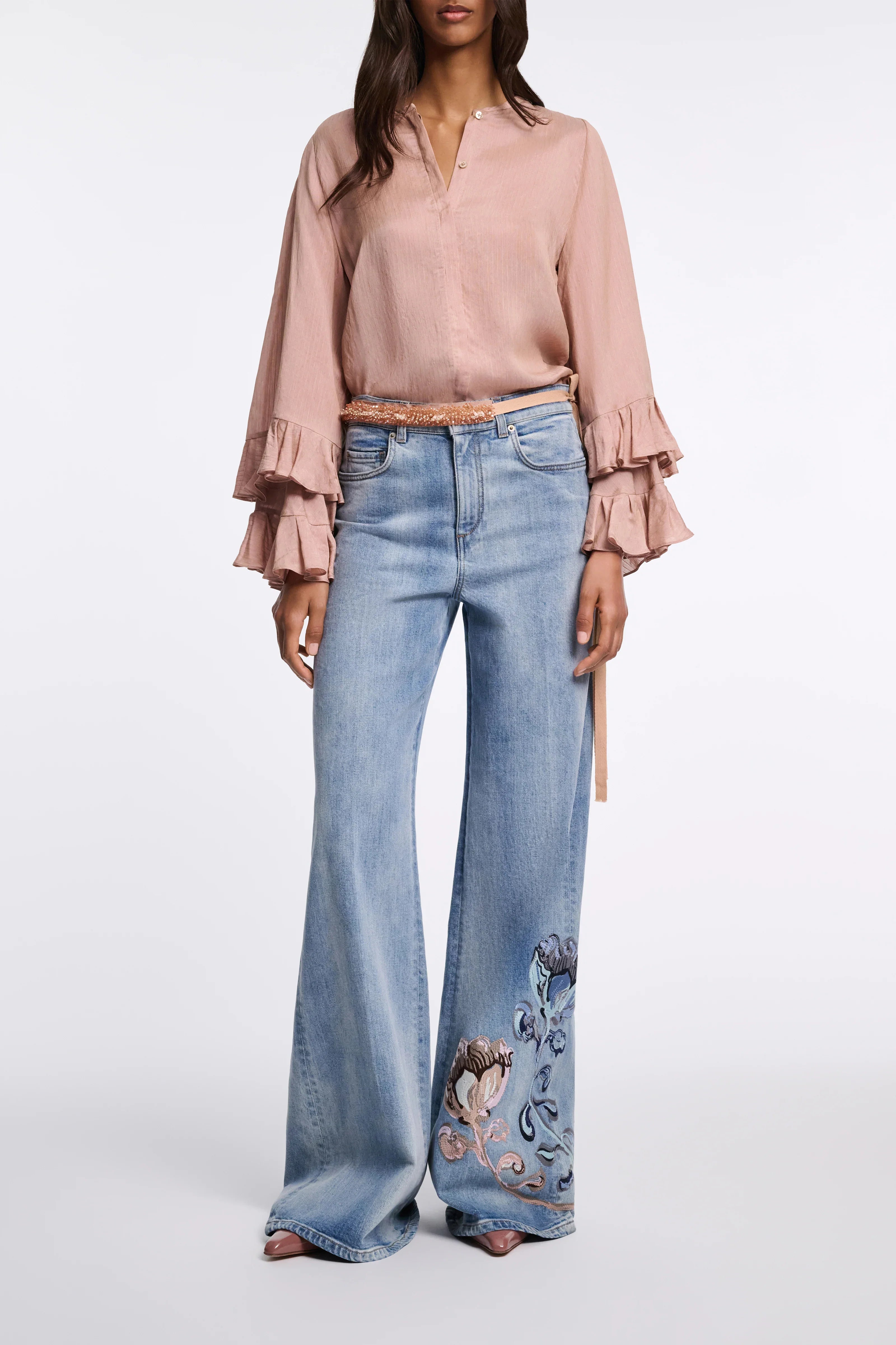 Dorothee Schumacher Bluse Soft Stripes Tan