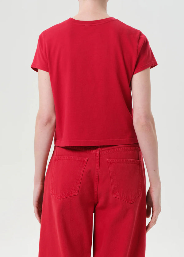 Agolde T-Shirt Shrunken Tomato