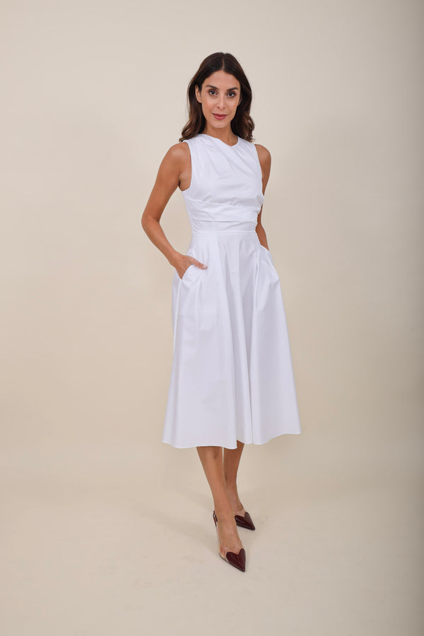 Elisabetta Franchi Kleid Popeline White