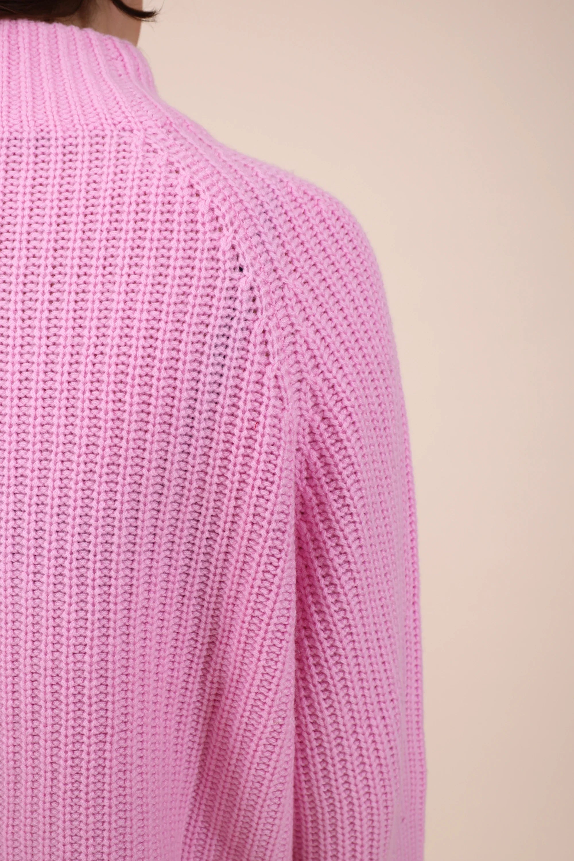 Heart Sweater Knit Begonia